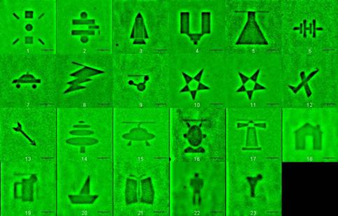 Distinct images as well as bitwise patterns have been written into an all-polymer, co-extruded, multilayer medium using low power, compact lasers.